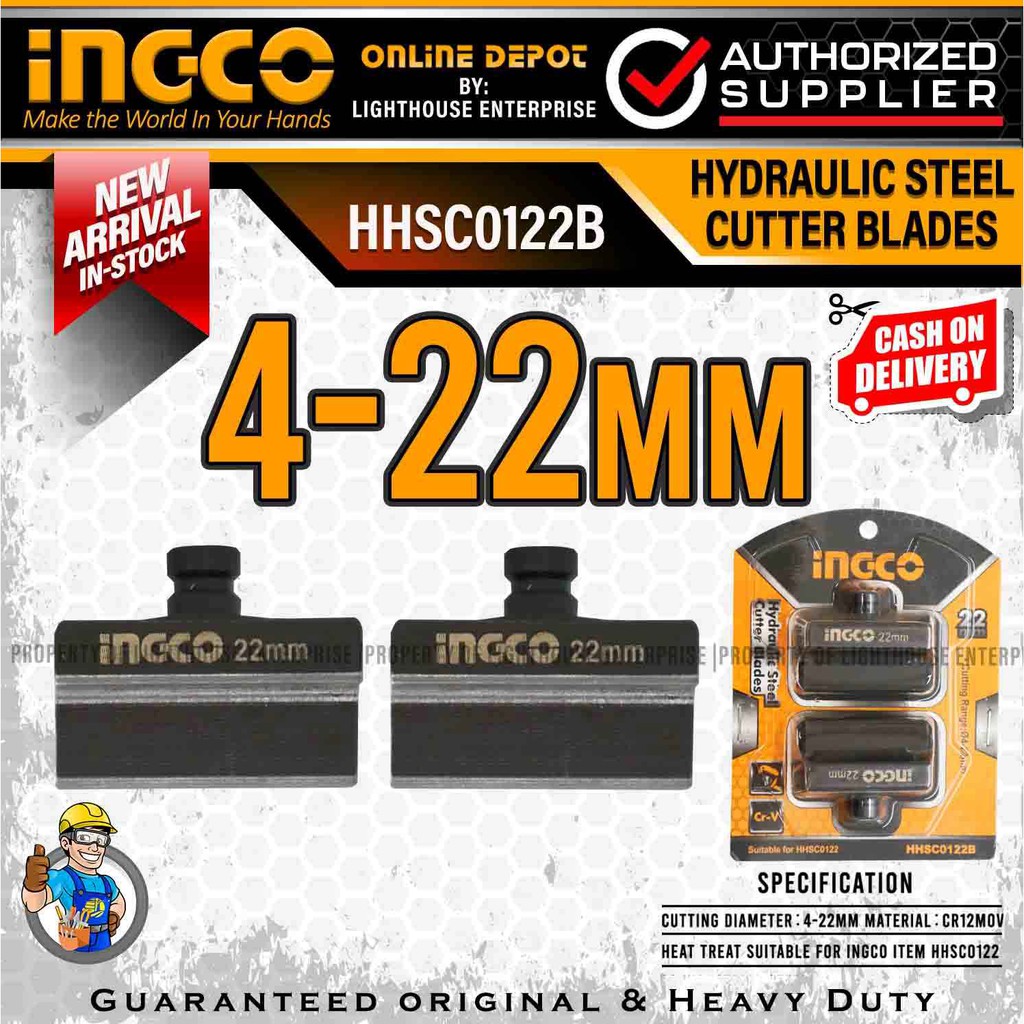 INGCO 422mm Hydraulic Steel Cutter Blades (HHSC0122B) *LIGHTHOUSE