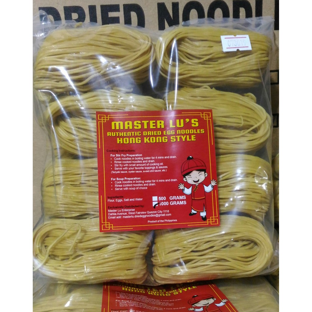 Master Lu Premium Dried Egg Noodles 1Kg/pack Shopee Philippines