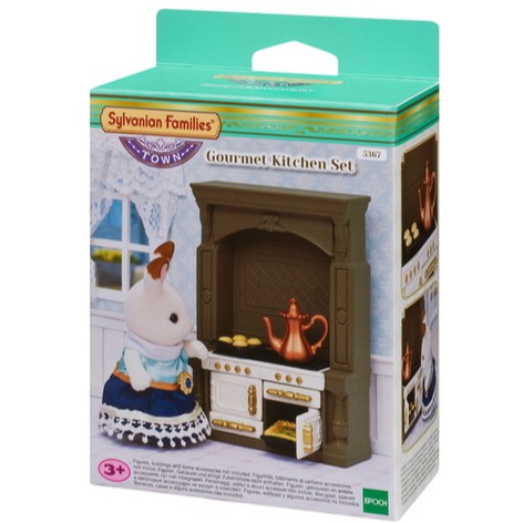 sylvanian kitchen play set