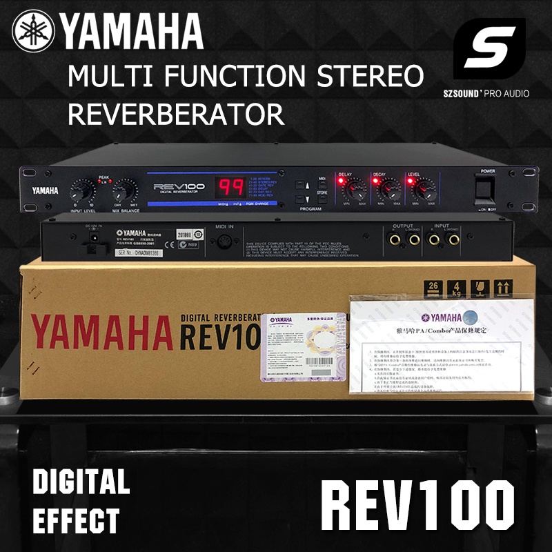 YAMAHA REV100 Vocal effect Audio effector Digital Reverb Effect With 99