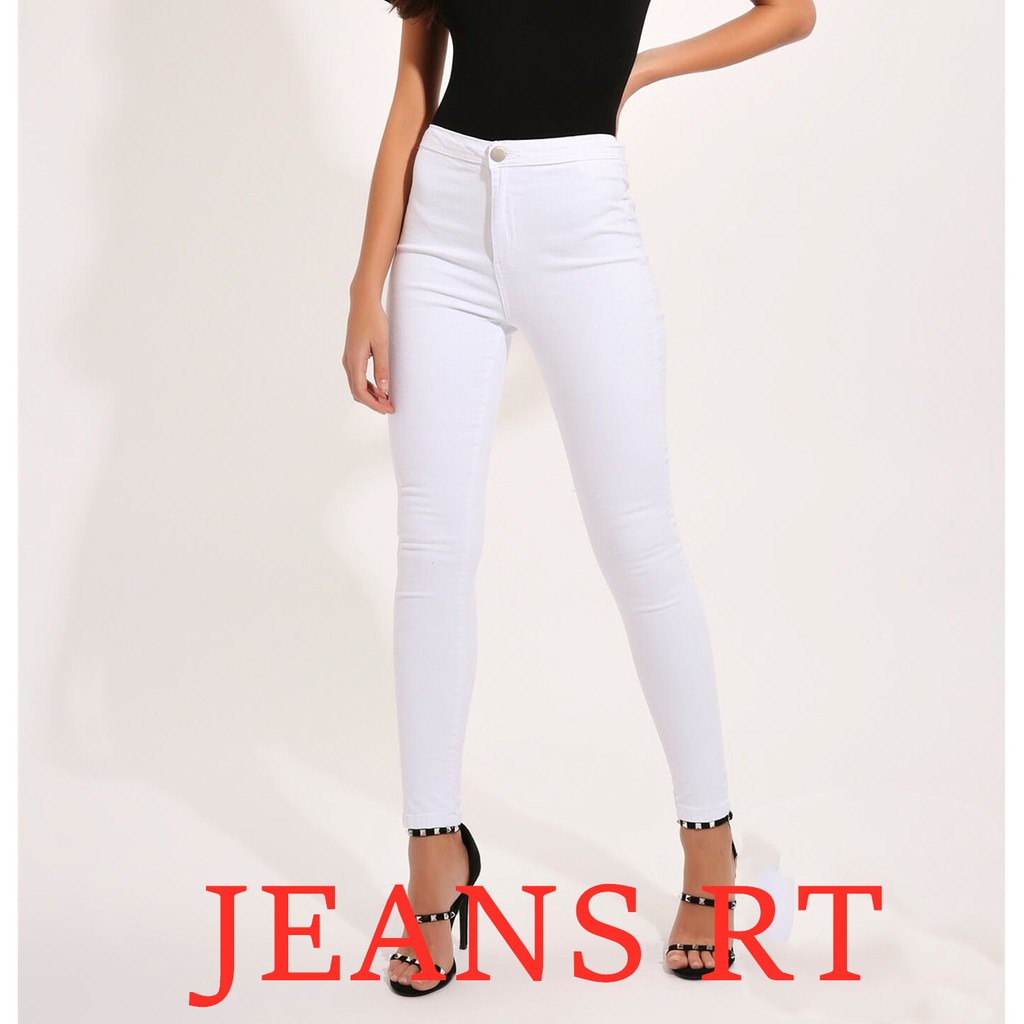 white stretch jeans ladies