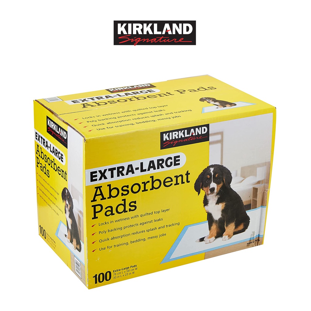 Kirkland Signature ExtraLarge Absorbent Pads 100 pcs (30x23in