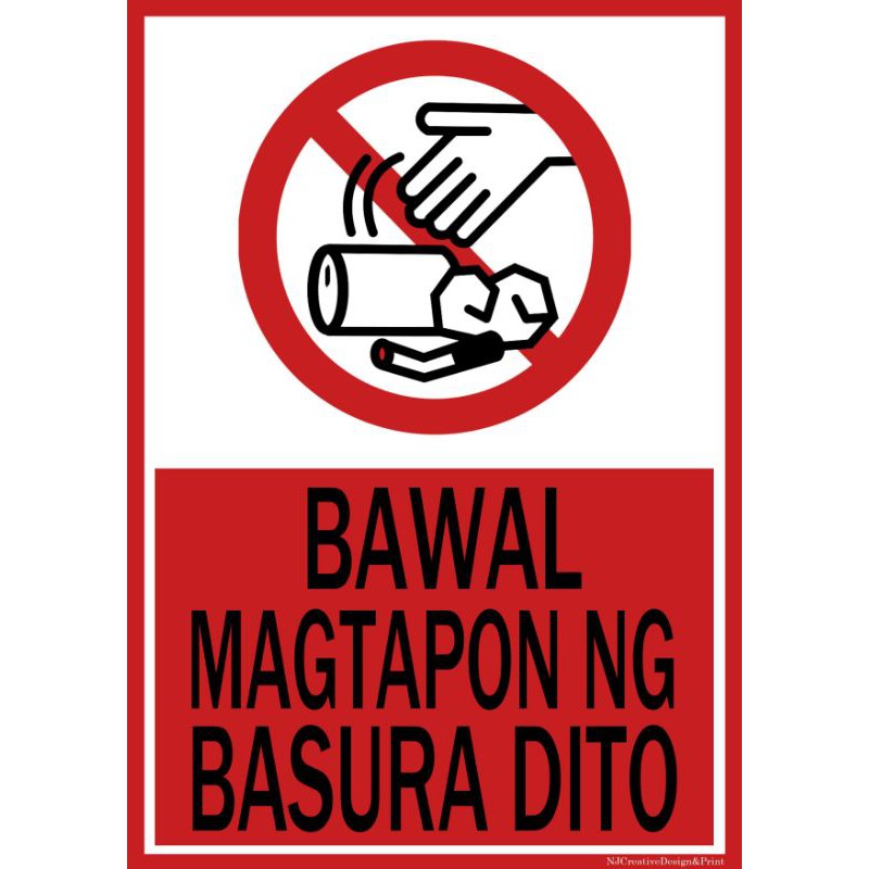 Huwag Magtapon Ng Basura Dito Picture - suhuwag