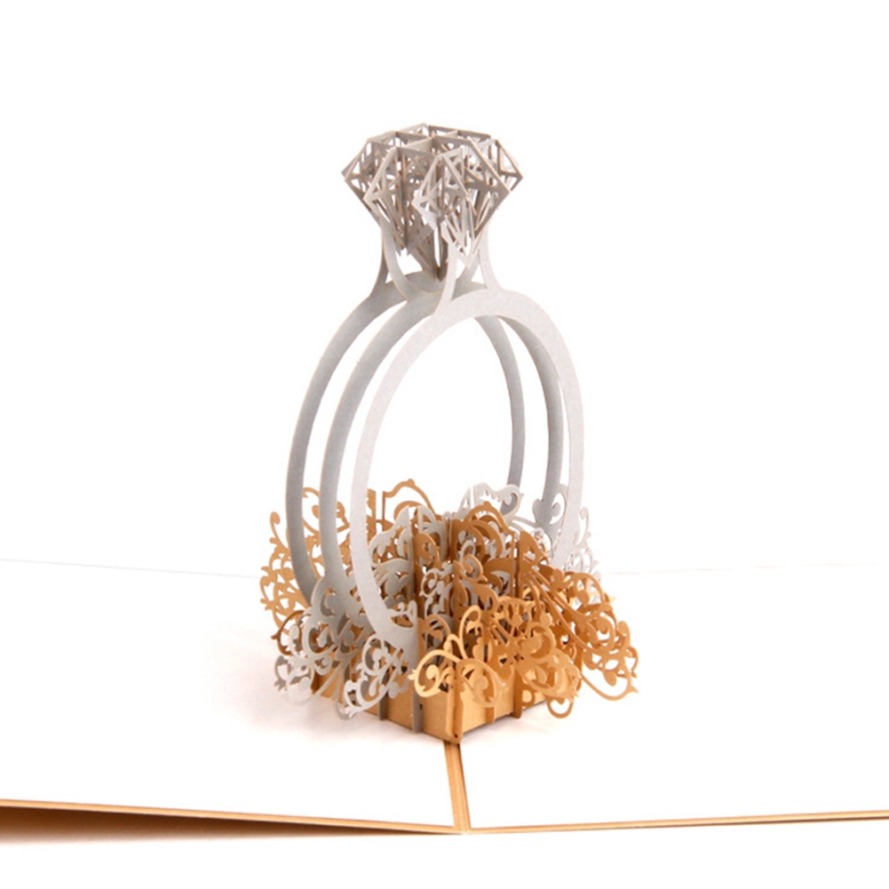 Diamond Ring Diy 3d Handmade Birthday Wedding Paper Gift Craft