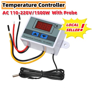 Temperature Controller Incubator AC 110-220V XH-W3001 Digital LED Thermostat Control + Switch Probe