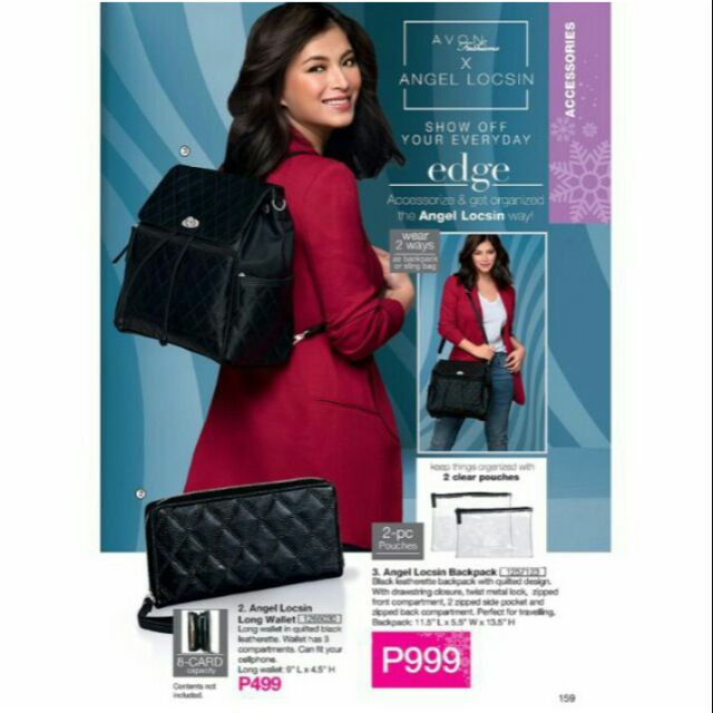 avon angel locsin bag