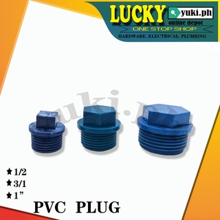 PVC PIPE PLUG WITH THREAD  PIPE FITTINGS BLUEBEST