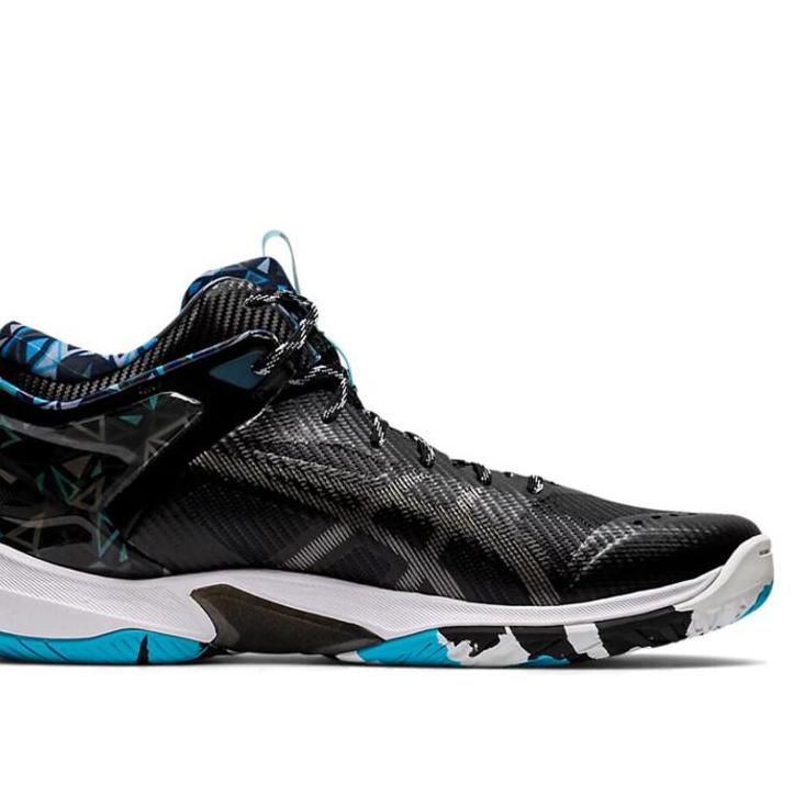 Lr37Asiscs MAN GEL BUST 24 WHITE BLACK ORIGINAL Sport Shoes / Volley