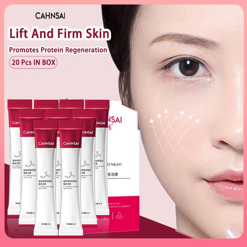 YANJIAYI 20PCS/BOX Fullerene Collagen Firming Sleeping Mask