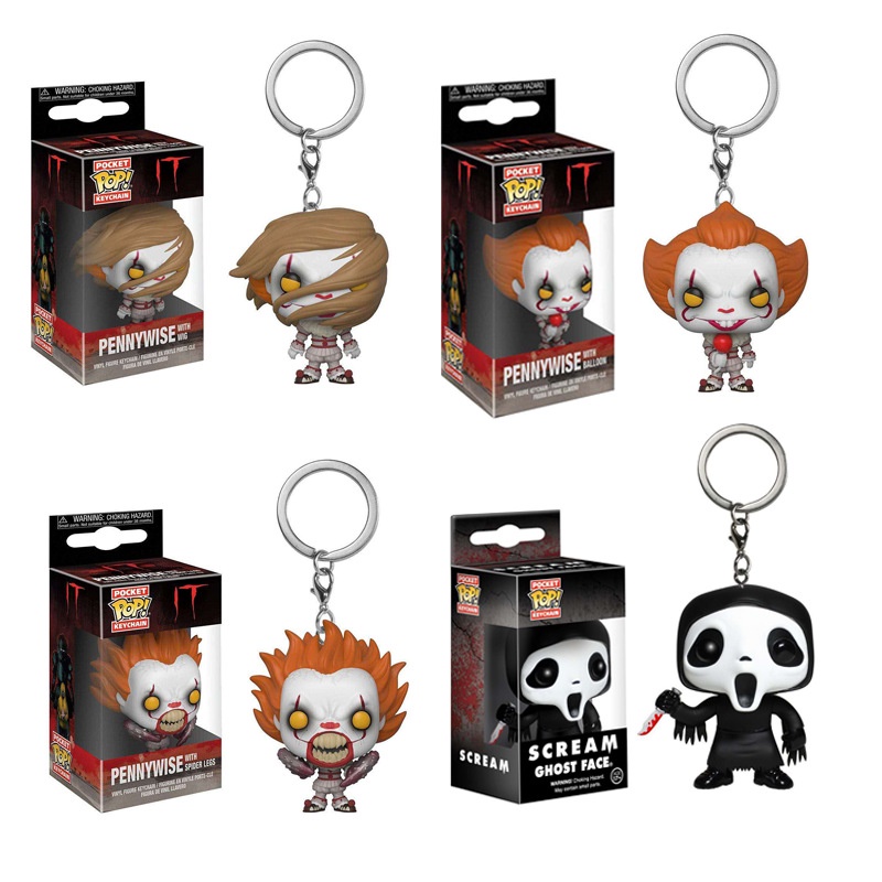 Funko POP Movie Games of Throne Scream Pennywise With Wig Figure Keychain Toys