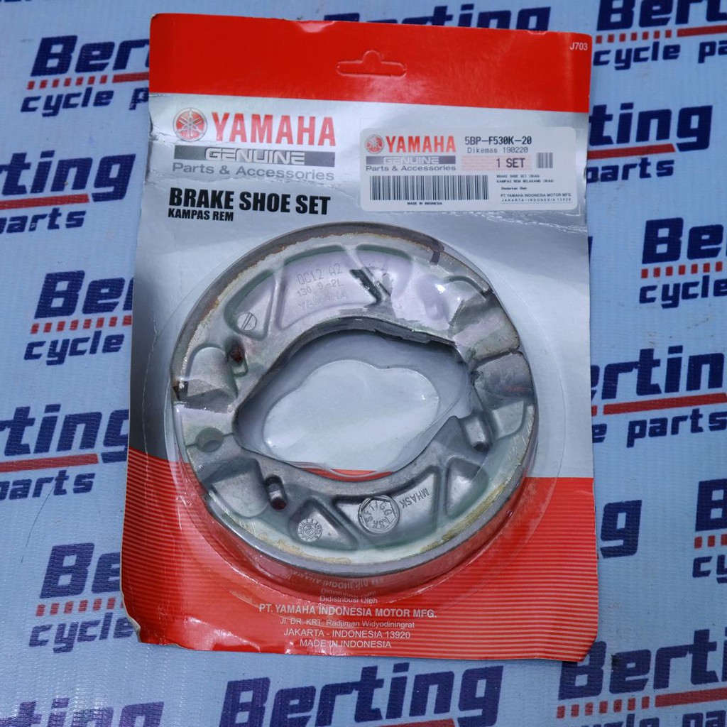 Yamaha Mio Aerox Rear Brake Shoe Genuine 5BPF530K20 Shopee Philippines