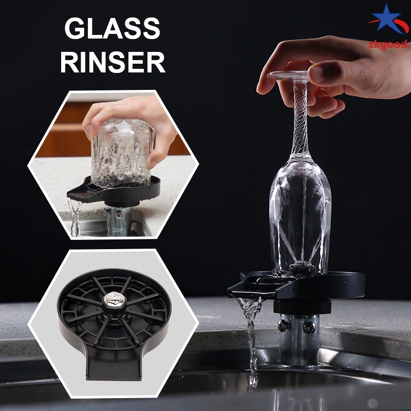 Bottle Washer Kitchen Sink Glass Rinser Cleaner Attachment Accessory Kitchen Sink Glass Rinser
