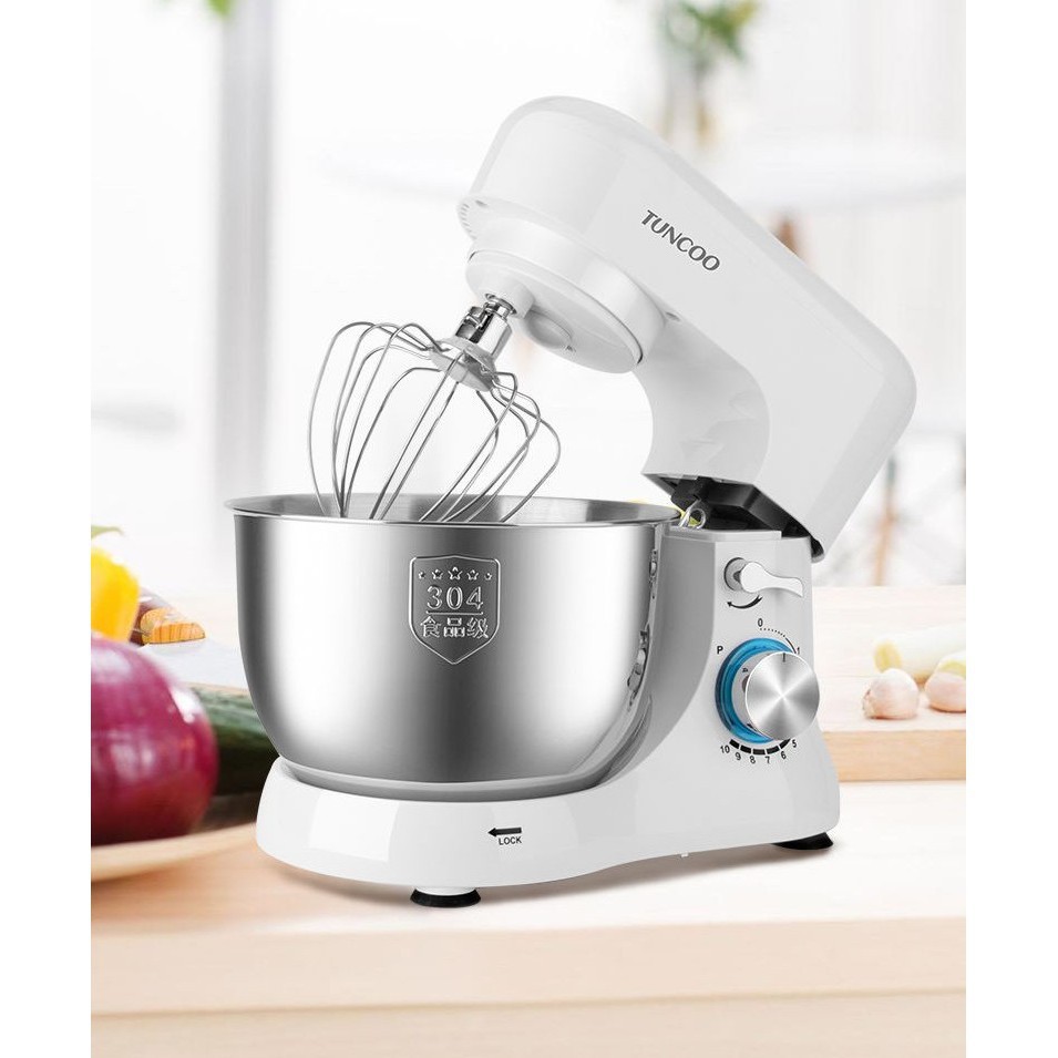 4.5L 10 Speed Stand Mixer 6pcs Kitchen Food Stand Mixer Cream Egg Whisk