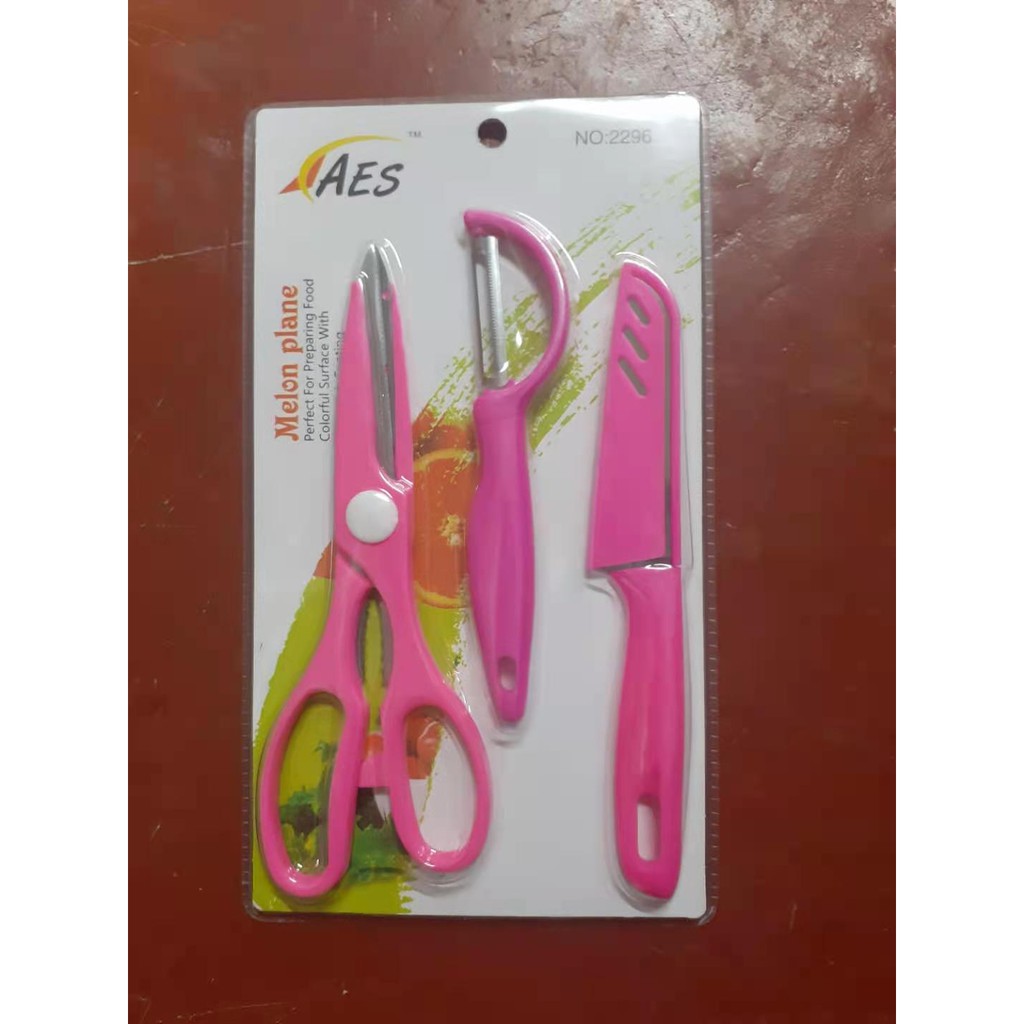 Value Purchase Stainless Steel Fruit Cutting Knife Peeler Set Scissors