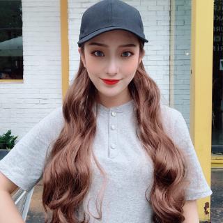 Fashion Long Curly Wavy Hair Wig Hats Baseball Hat With Hair