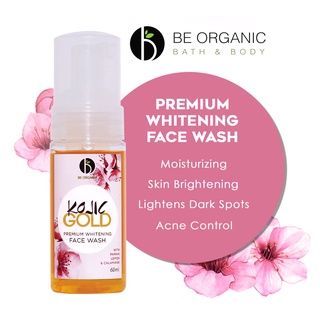 Be Organic Kojic GOLD Premium Whitening Face Wash 60ml ( Anti-Acne & Exfoliating ) #1