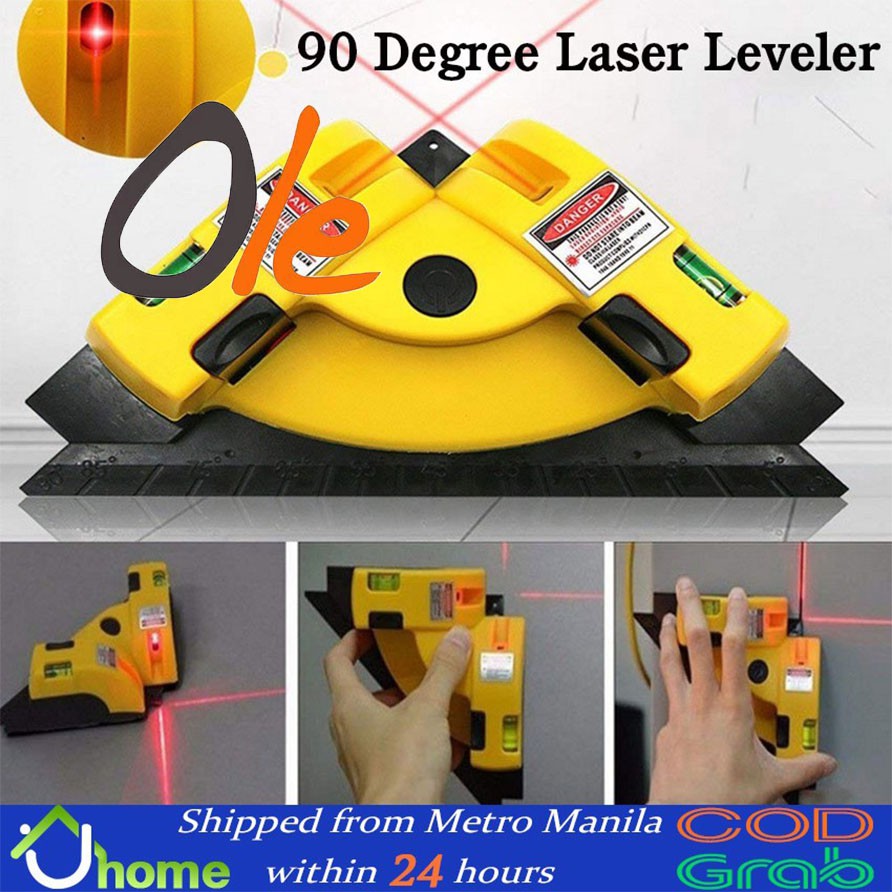 90 Degree Right Angle Laser Line Projection Ruler Horizontal Instrument