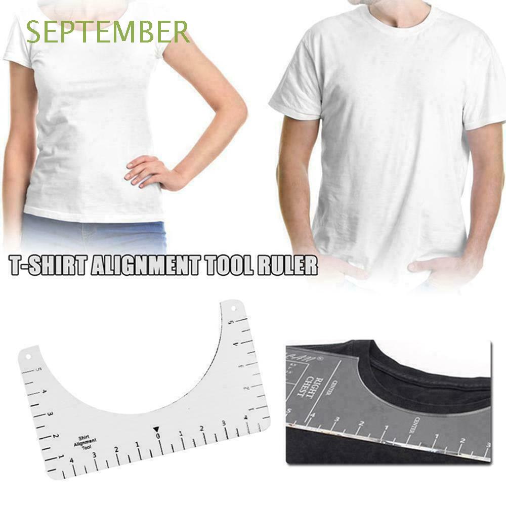 Download SEPTEMBER High Quality Alignment Ruler Acrylic Sewing Accessory T-Shirt Guide Ruler Drafting ...