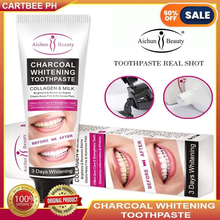 Aichun Beauty Charcoal Whitening Toothpaste 100ml Shopee Philippines