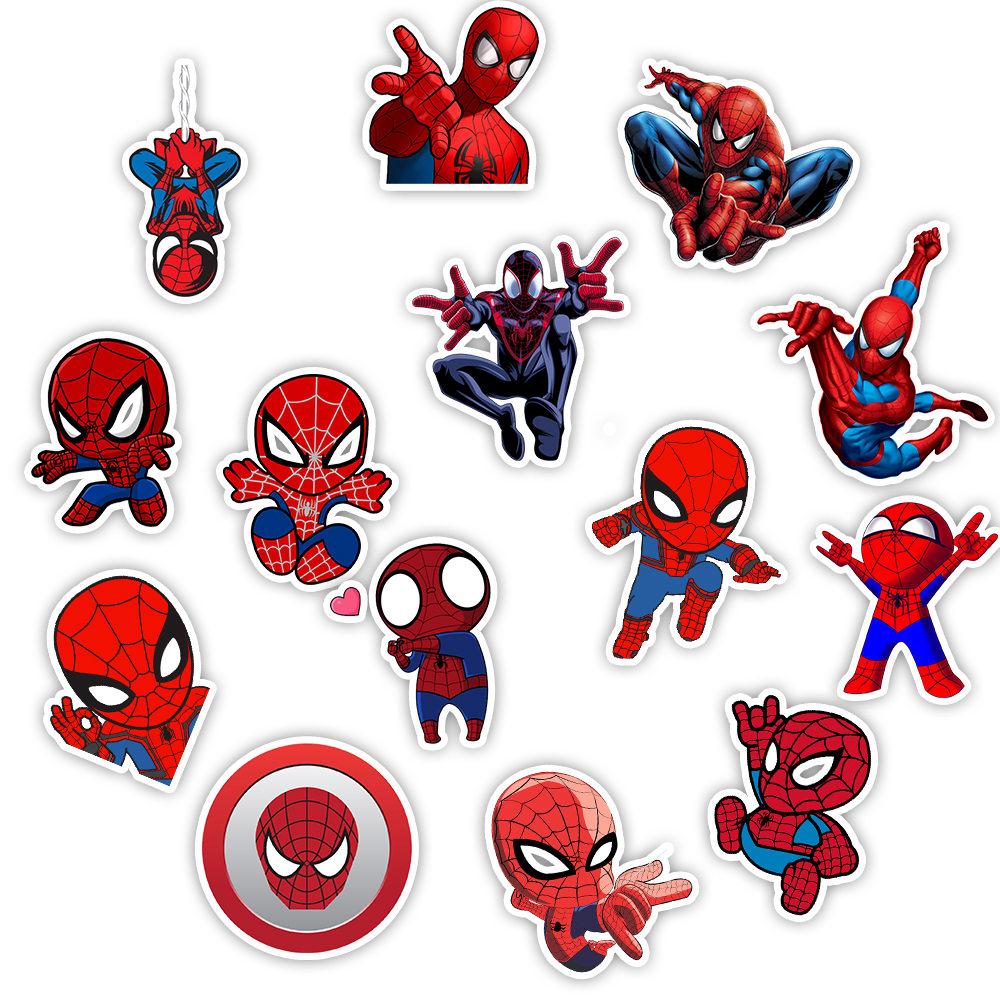 35PCS Cartoon Marvel Spiderman Stickers SuperHero Decal