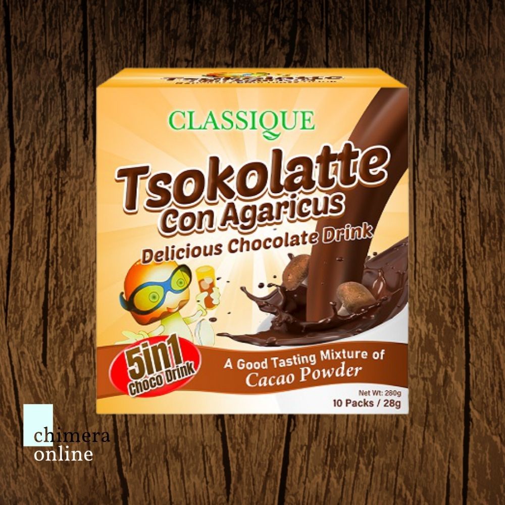Tsokolatte Con Agaricus, 5 in 1 Choco Drink, 10 packs, Hot Chocolate