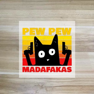 Pew Pew Madafakas Iron on Transfer for DIY face mask Kids T-shirt Clothing Clothing Badge Patch Decals Washable iron on patches Applique #3