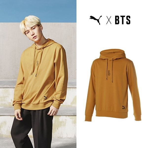 bts puma hoodie mustard