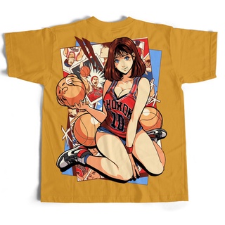 Anime Inspired Tee  Slamdunk Haruko Akagi Oversized Tee Clothes Tops Cotton T-Shirts #4