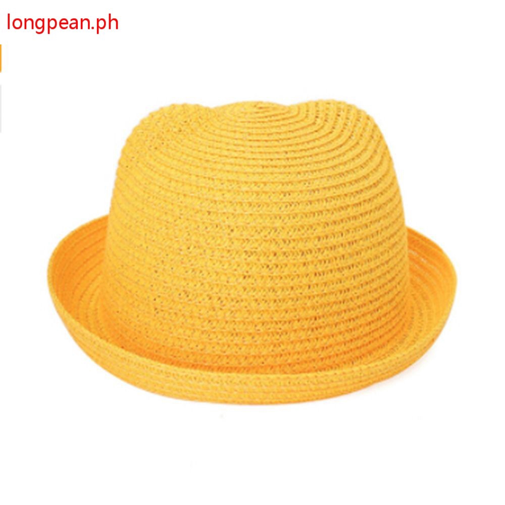girls yellow sun hat