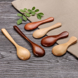 Natural Wooden Spoon  Tea Honey Coffee Condiment Salt Sugar Spoon Cooking Tools Kitchen Gadgets #2