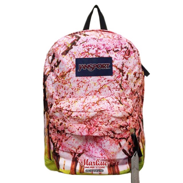 cherry jansport backpack