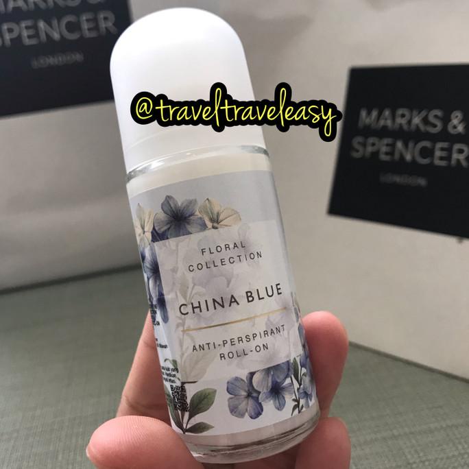 M&S Mark Spencer Deodorant Chinese Blue Antiperspirant Roll On