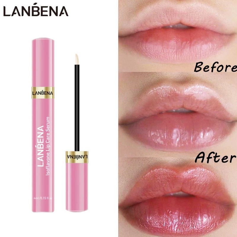 LANBENA Lip Plumper Serum Lip Care Liquid Lip Gloss Mask Increase Lip ...