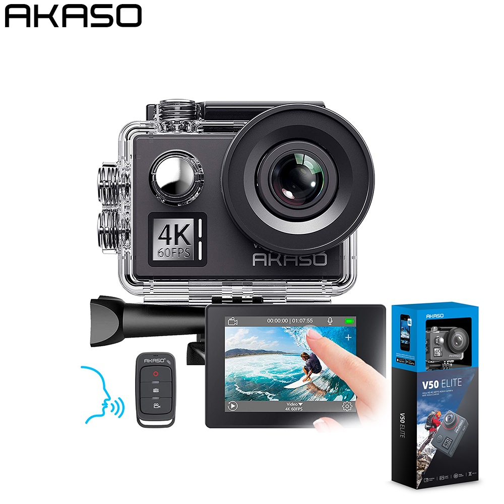 AKASO V50 Elite 4K Touch Screen Wifi Action Camera Voice Control Eis