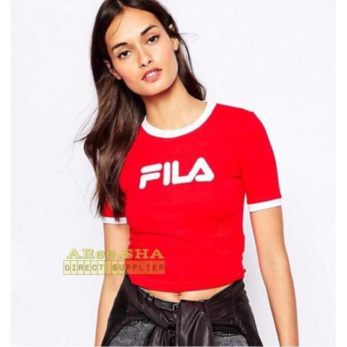 fila t shirt womens red