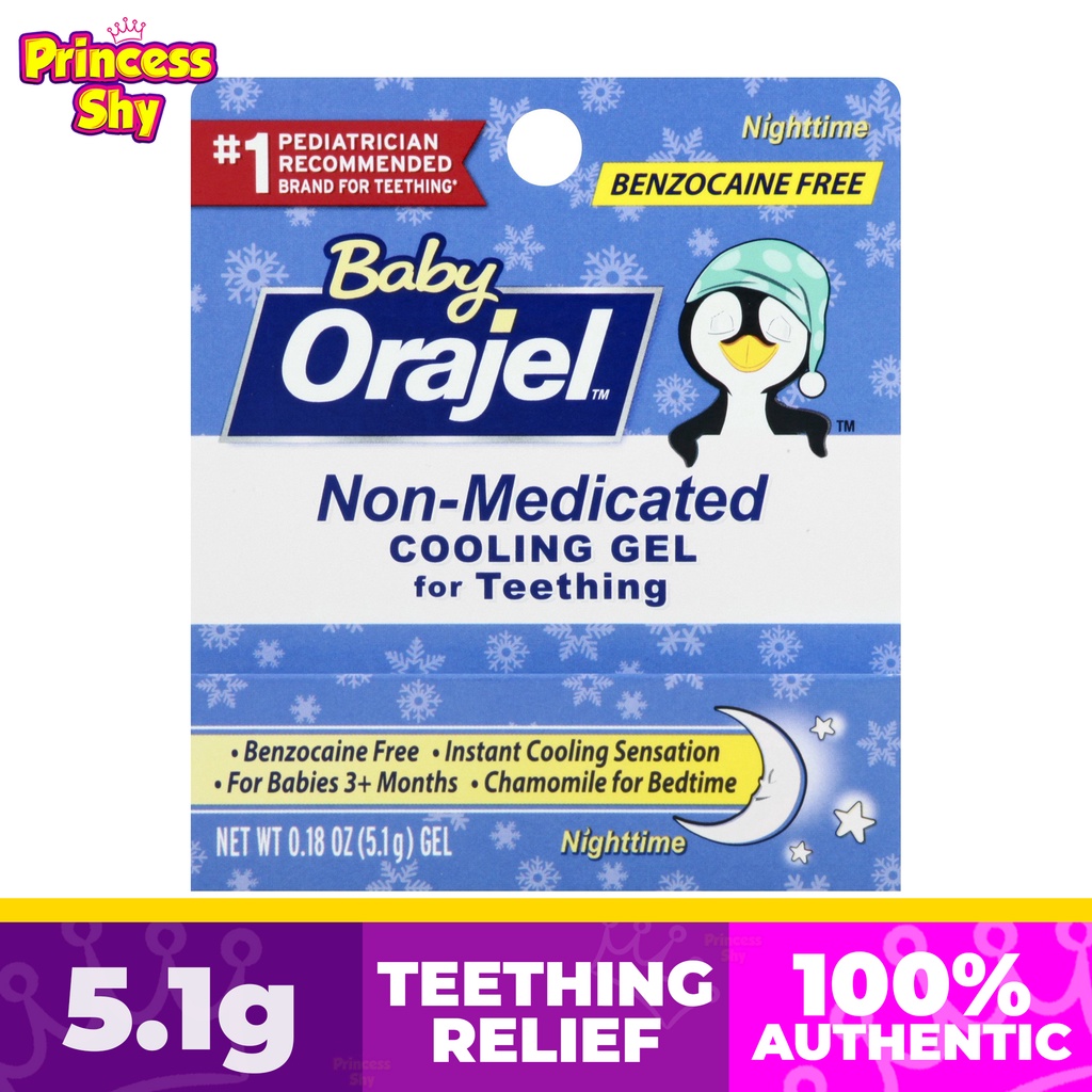 Baby Orajel NonMedicated Cooling Gel for Teething Nighttime 0.18 oz 5