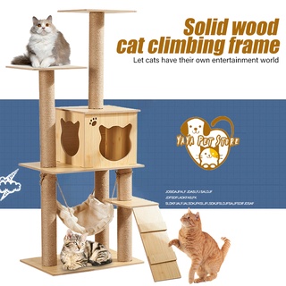 Cat Climbing Frame Litter Tree Scratching Board Condo House