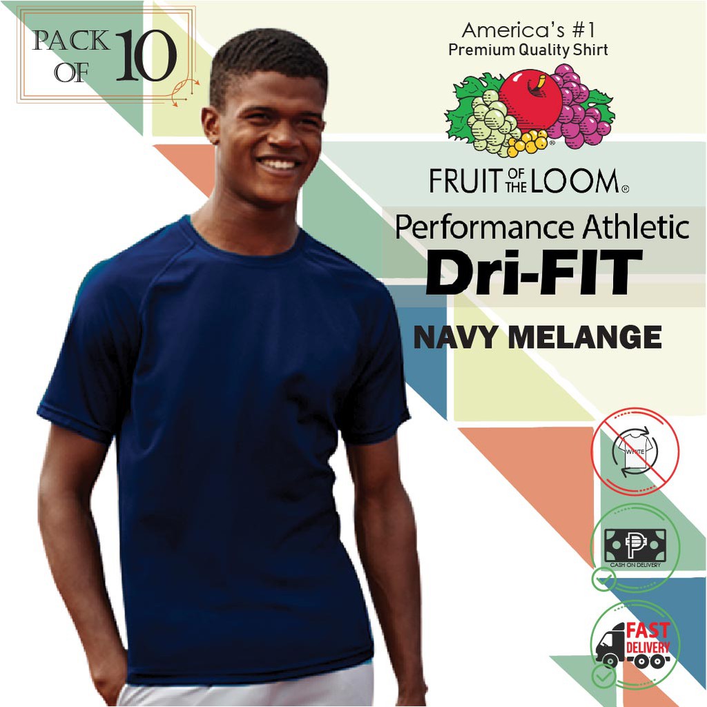 fruit of the loom dri fit shirts