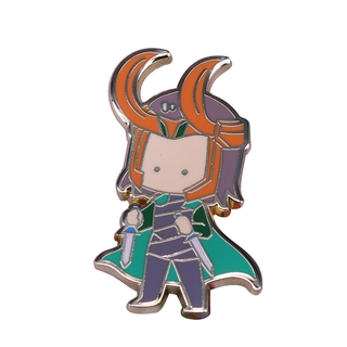 Marvel Loki Enamel Pin Features the "Chibi Loki" 1 1/4" Tall 