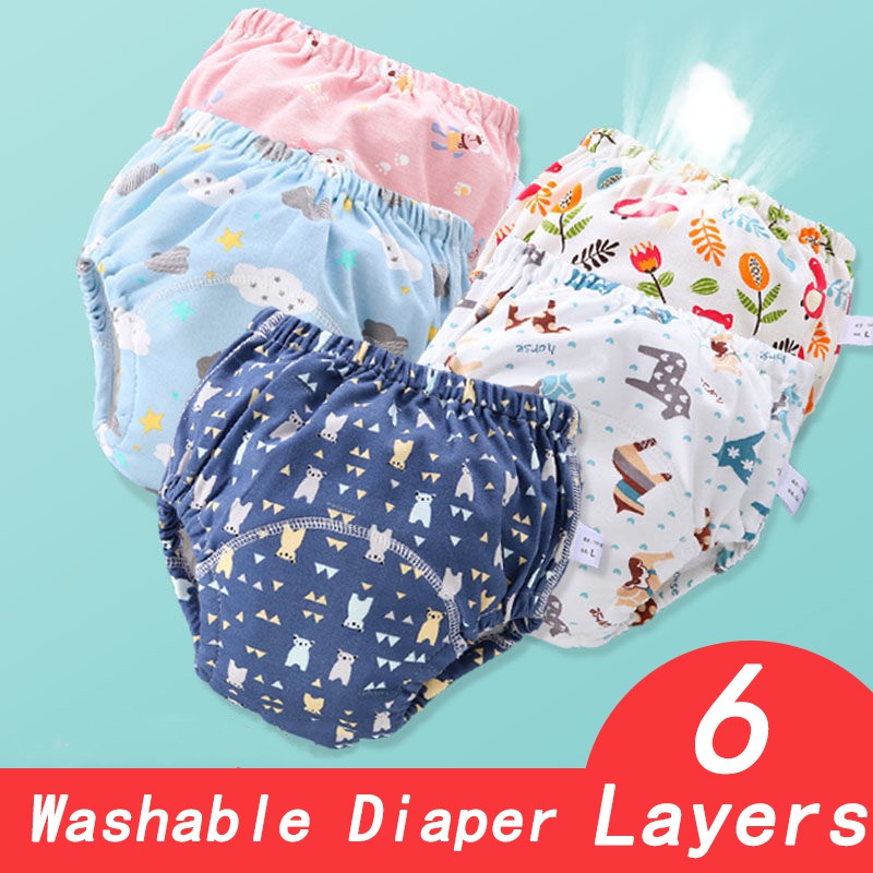 Layers Baby Toddler Toilet Potty Training Pants Reusable Waterproof