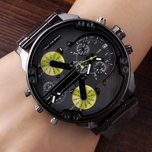 Shop Malaysia] AQ STORE Diesel DZ Series Dual Analog Watch Fashion Men  Calendar Steel Band Round Q | Shopee Philippines