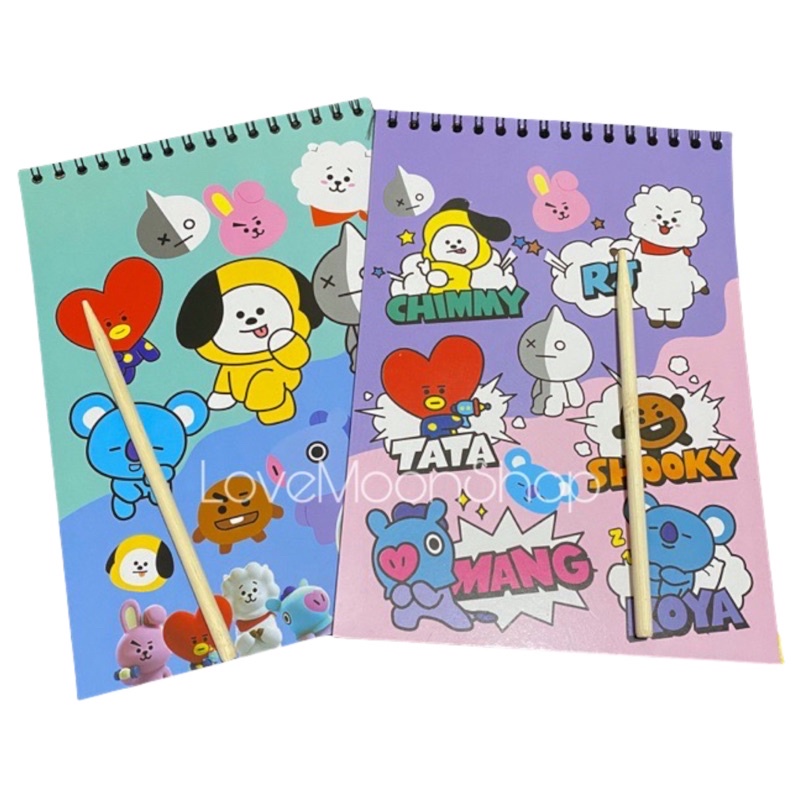 BTS BT21 Scratch Pad Note - BIG (20*14cm) | Shopee Philippines