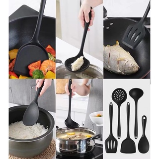 Hoba 100% Food Grade Non-stick cooking spatula Frying pan shovel Silicone kitchen spatul #5