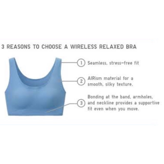 airism relax wireless bra