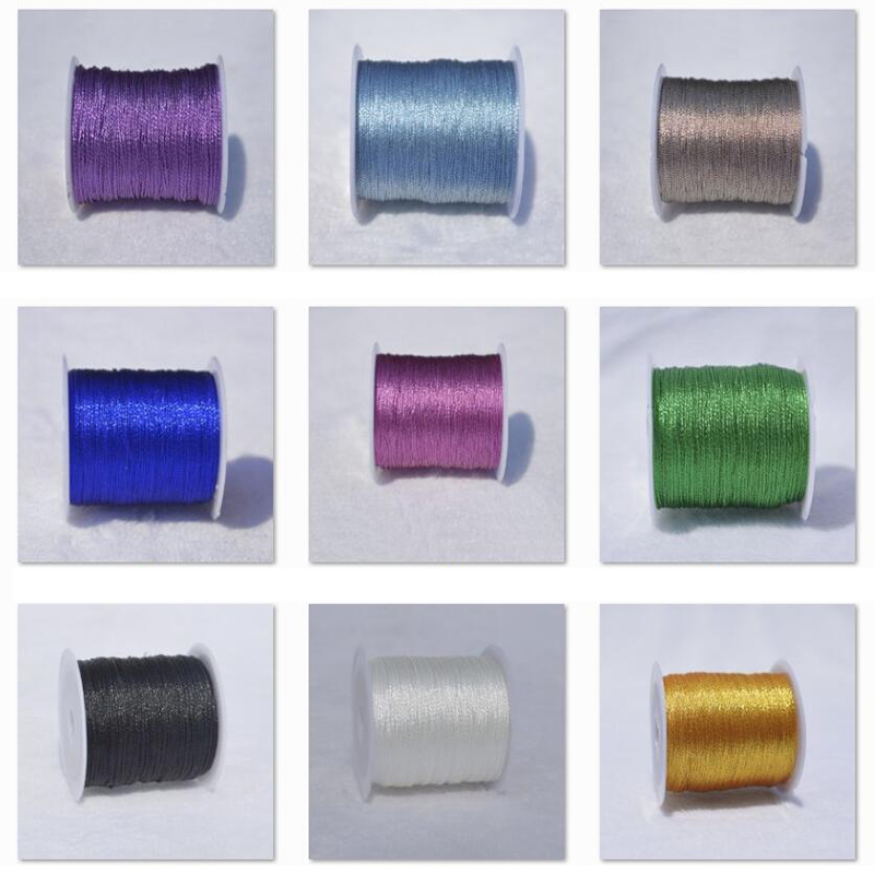 1pc DIY Handmade Accessories Golden Silver Strands Symphony Embroidery Yarn Bracelet Thread