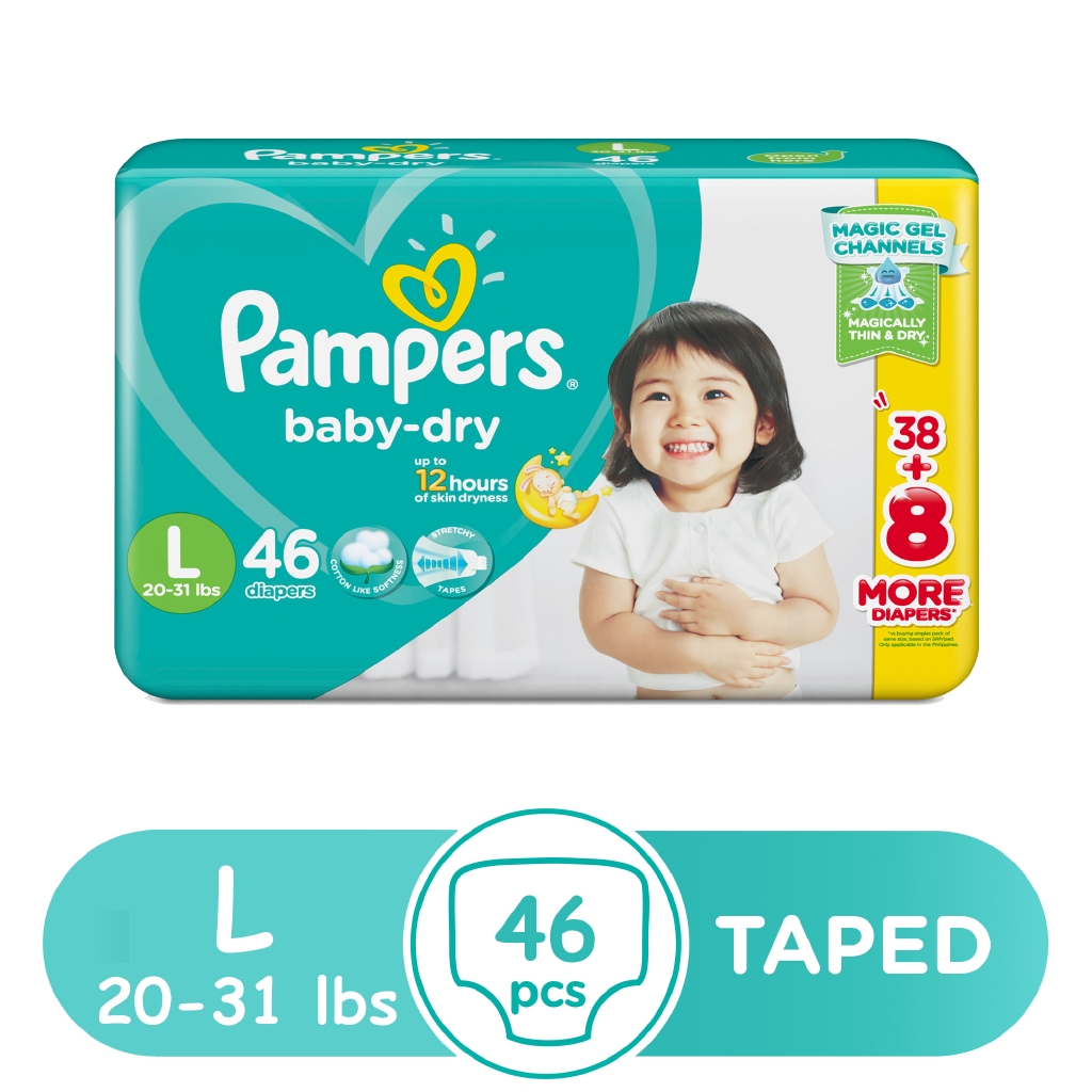 pampers baby dry 34 pack