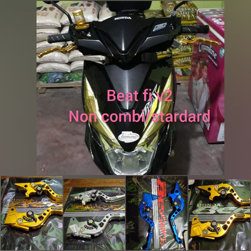 Honda beat fi v2u0026 v1 brake lever non combi/standard beat  Shopee 