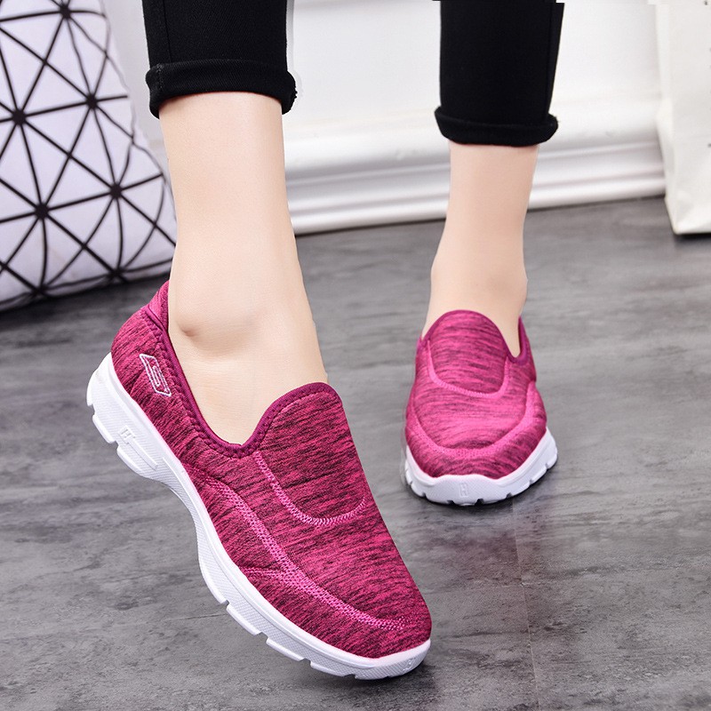 New Arrived Korean Slip On Rubber Shoes Breathable Sneakers For Women Shopee Philippines 2312