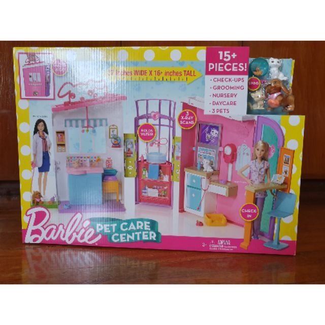 barbie pet care center playset