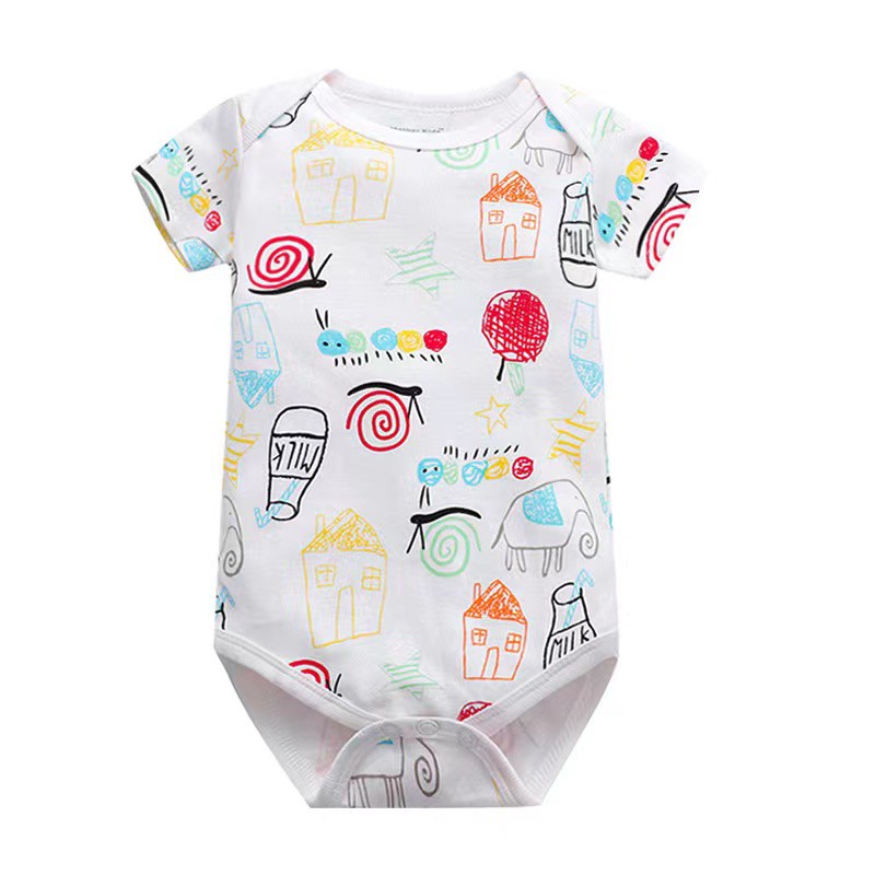 Baby TOP SALE Cotton Bodysuit Onesie Infant Romper Newborn Short Clothes babies Jumpsuit Cloth